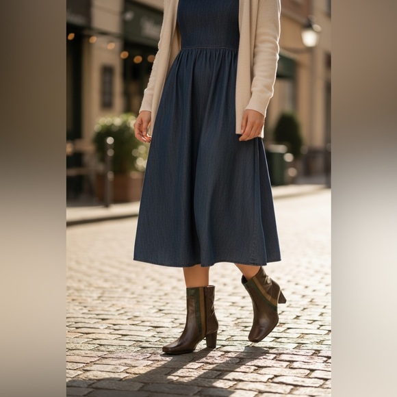 Liz Claiborne Flex Trinity Leather Ankle Boots Reddish Brown Size 8.5 - Picture 13 of 14